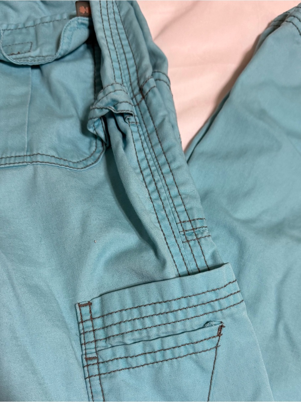 Women’s Koi Light Teal Cargo Scrub pant